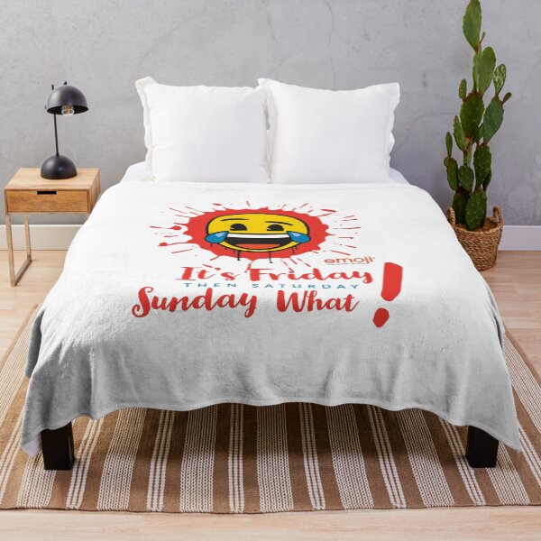 Item preview, EMOJI - IT'S FRIDAY THEN SATURDAY SUNDAY WAHT ! - FUNNY - EMOJI WORLD designed and sold by Tropical Blood.