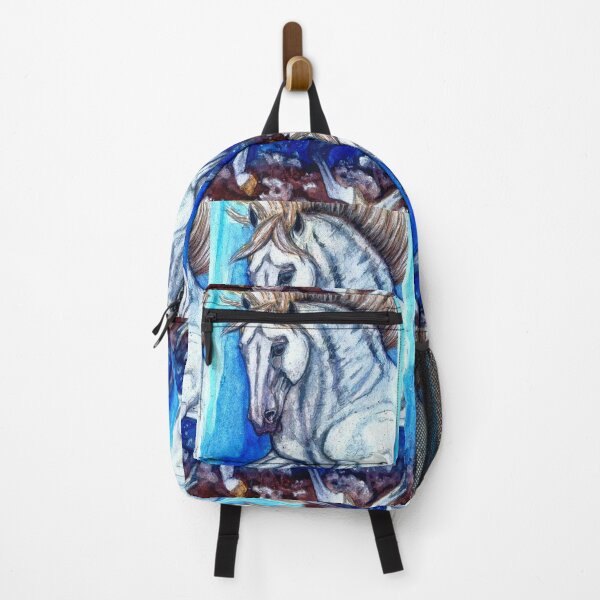 Item preview, Andalusian horse galloping watercolor painting designed and sold by horseaddicted.
