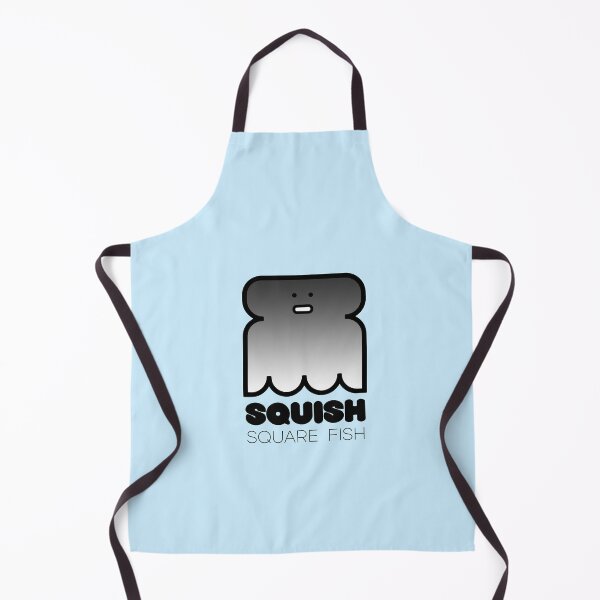 Item preview, Fun Fish Squish Square Fish Powder Blue designed and sold by Quooki.