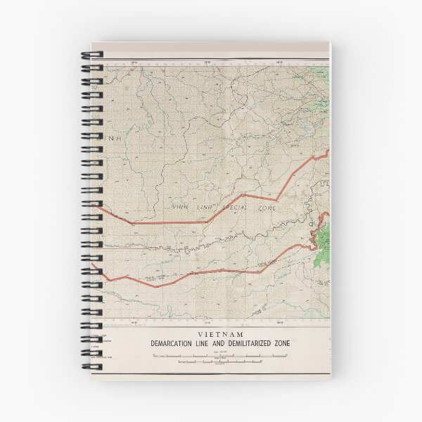 Item preview, Vietnam Demarcation Line and Demilitarized Zone Map (1966) designed and sold by allhistory.
