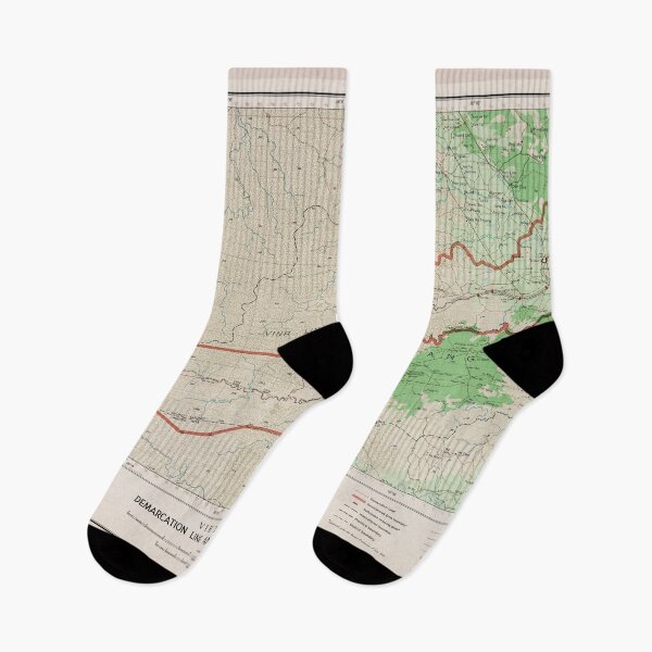 Item preview,  Vietnam Demarcation Line and Demilitarized Zone Map (1966) designed and sold by allhistory.