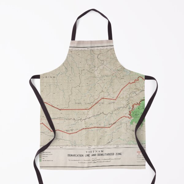 Item preview, Vietnam Demarcation Line and Demilitarized Zone Map (1966) designed and sold by allhistory.