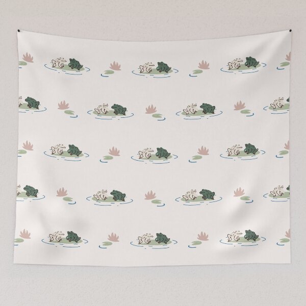 Item preview, Cute frog on lily pad pattern.  designed and sold by Limolida.