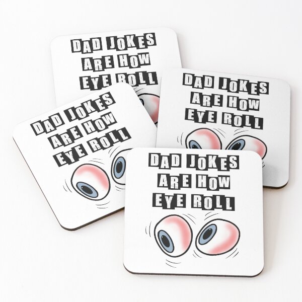 Item preview, Los chistes de papá son cómo ruedan los ojos - blanco designed and sold by BusyMonkeys.