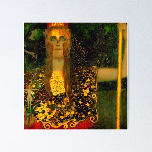 Aperçu de l'œuvre Gustav Klimt «Pallas Athéna» créée et vendue par Alexandra Dahl.