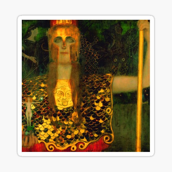 Aperçu de l'œuvre Gustav Klimt «Pallas Athéna» créée et vendue par Alexandra Dahl.