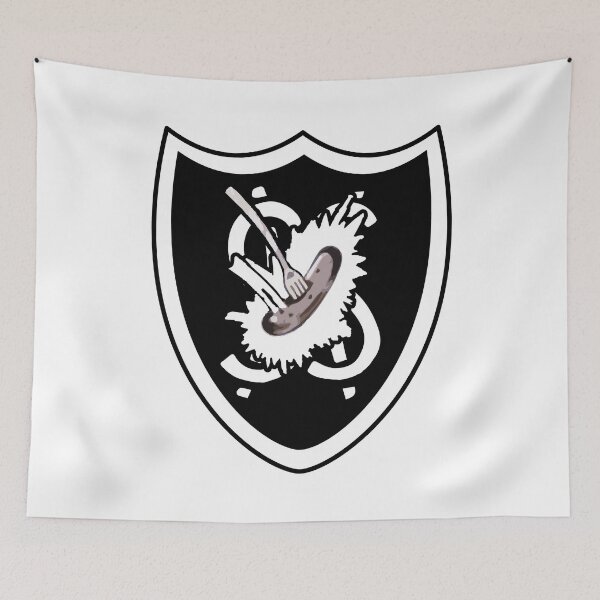 Item preview, beebthings Grange Hill badge (with sausage) designed and sold by Beeb Things.