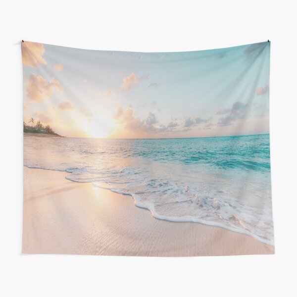 Artikel-Vorschau von Ocean Blue Shore Sonnenuntergang, designt und verkauft von WePrintTees.