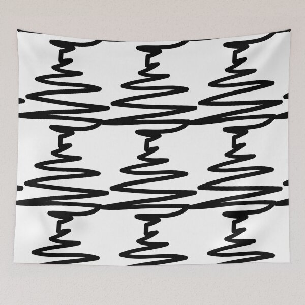 Item preview, Black Squiggly Lines designed and sold by PatternsRUs.
