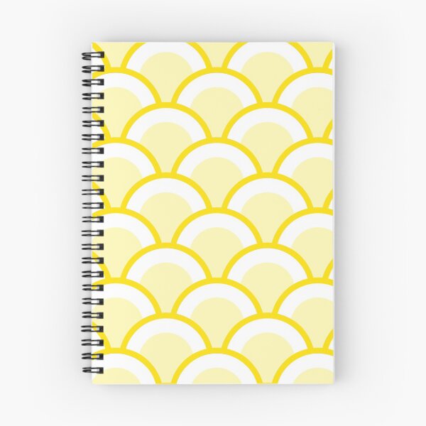 Item preview, cream yellow Arches - Scallop Circle Design with 2 colors mermaid scales designed and sold by ImageNugget.