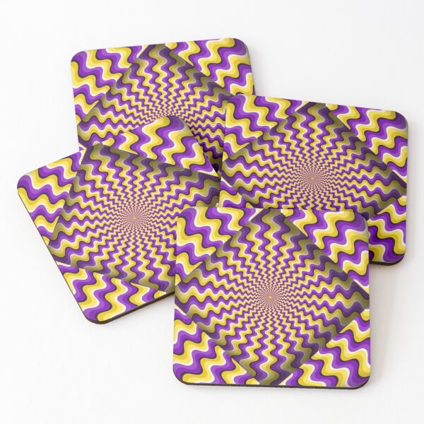 Item preview, Purple and Yellow Optical Illusion designed and sold by Coolkinglou.