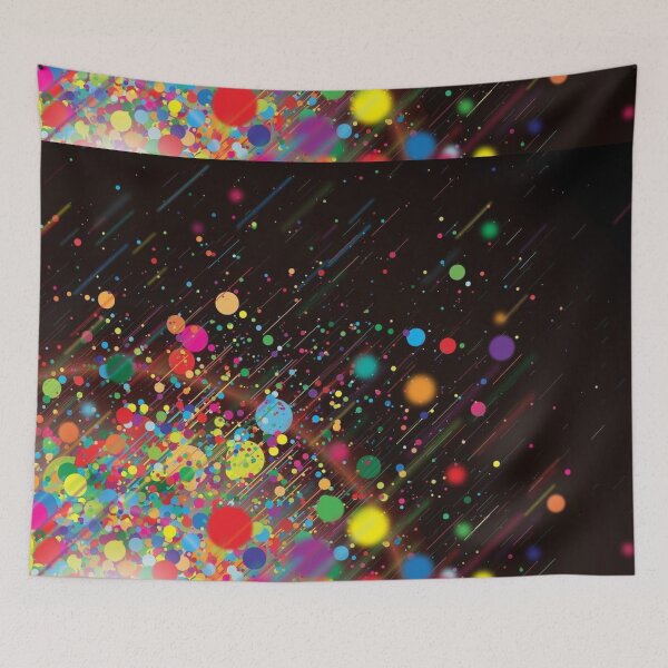 Item preview,  depiction of color drips falling like rain designed and sold by 42youbest.