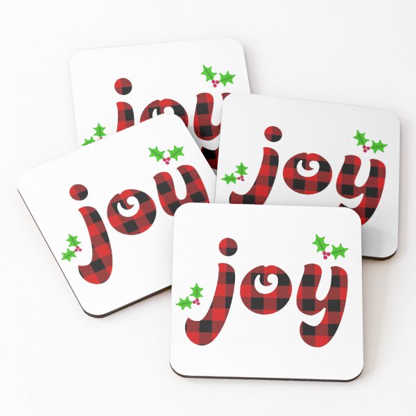 Item preview, Red Buffalo Plaid Christmas Joy designed and sold by Zurickdesigns.
