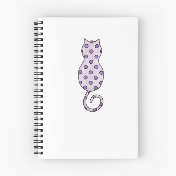 Item preview, purple polka dot cat designed and sold by angeldarkling.