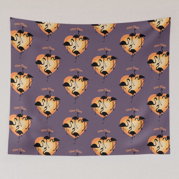 Item preview, Flamingo retro, Flim Flam designed and sold by NomadMessenger.