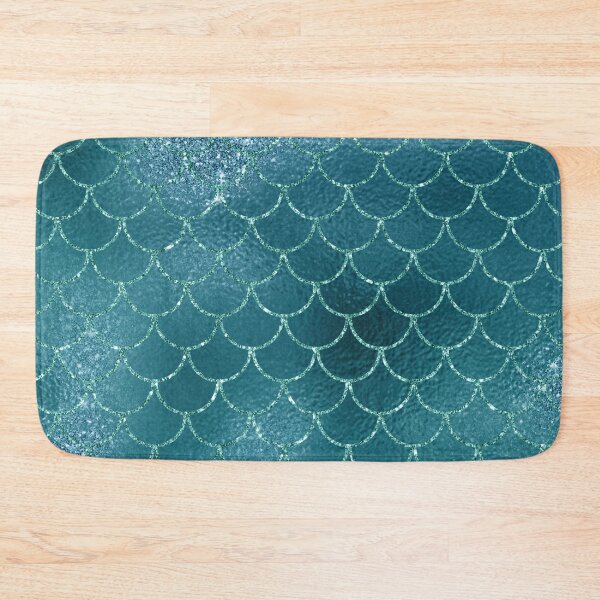 Item preview, Teal Sparkly Mermaid Tail Pattern designed and sold by WOW TeesAndThings.