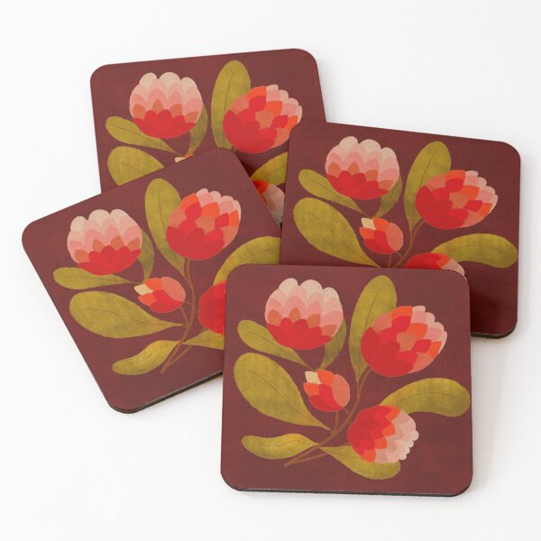 Item preview, Proteas (Dark-red) designed and sold by ToEllaBloom.