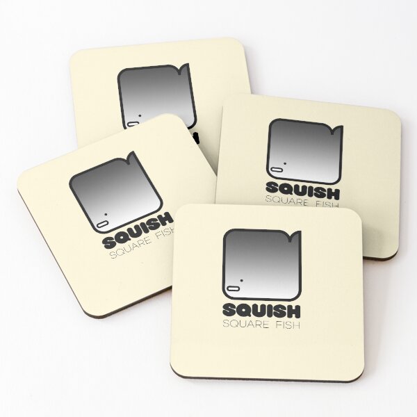 Item preview, Fun Fish Squish Square Fish Pale Yellow designed and sold by Quooki.