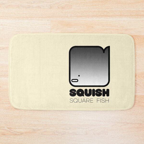 Item preview, Fun Fish Squish Square Fish Pale Yellow designed and sold by Quooki.