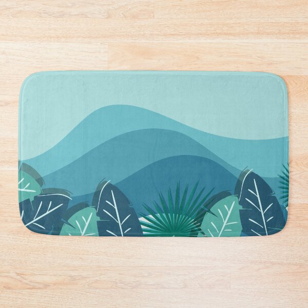 Item preview, Fascinating mountain landscape, palm leaves, tropical plants, flat watercolor design . Iphone or Samsung phone Case & Cover designed and sold by RoManSmArt.