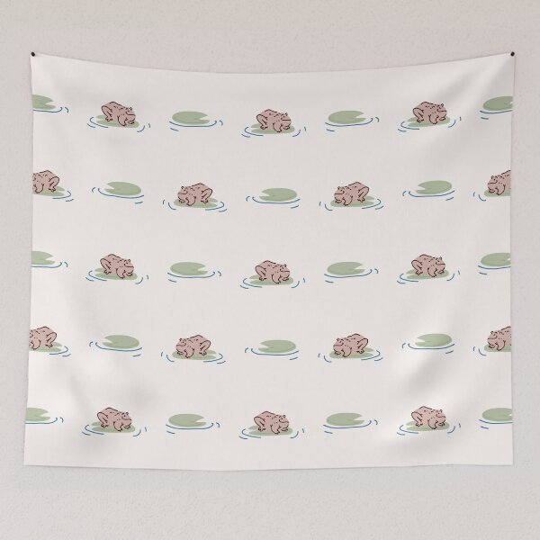Item preview, Cute frog on lily pad pattern. designed and sold by Limolida.