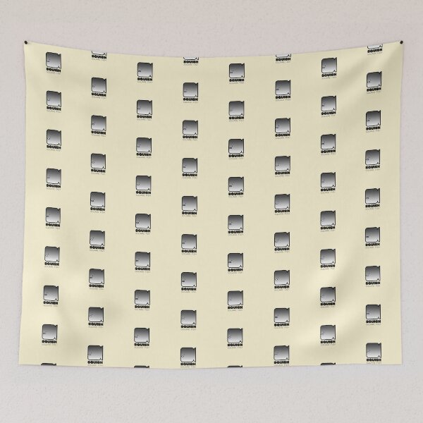 Item preview, Fun Fish Squish Square Fish Pale Yellow designed and sold by Quooki.