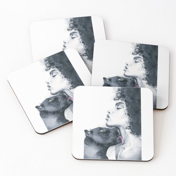 Item preview, Woman with black panther designed and sold by Sticker Store.