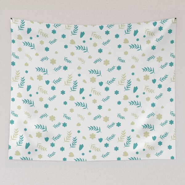 Item preview, beautiful blue leaves designed and sold by Silky Diamond.