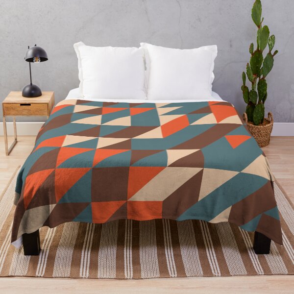 Item preview, Vintage Lens retro color palette geometric pattern designed and sold by acidmit.