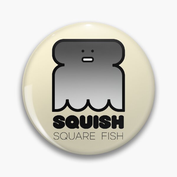 Item preview, Fun Fish Squish Square Fish Pale Yellow designed and sold by Quooki.