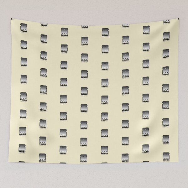Item preview, Fun Fish Squish Square Fish Pale Yellow designed and sold by Quooki.
