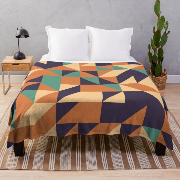 Aperçu de l'œuvre Lustrous Lamps retro color palette geometric pattern créée et vendue par acidmit.