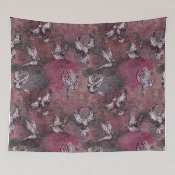 Item preview, Pink Song Birds designed and sold by ScribbledToad.