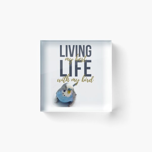 Item preview, Living Life with a Budgie designed and sold by PAPAYAGO.