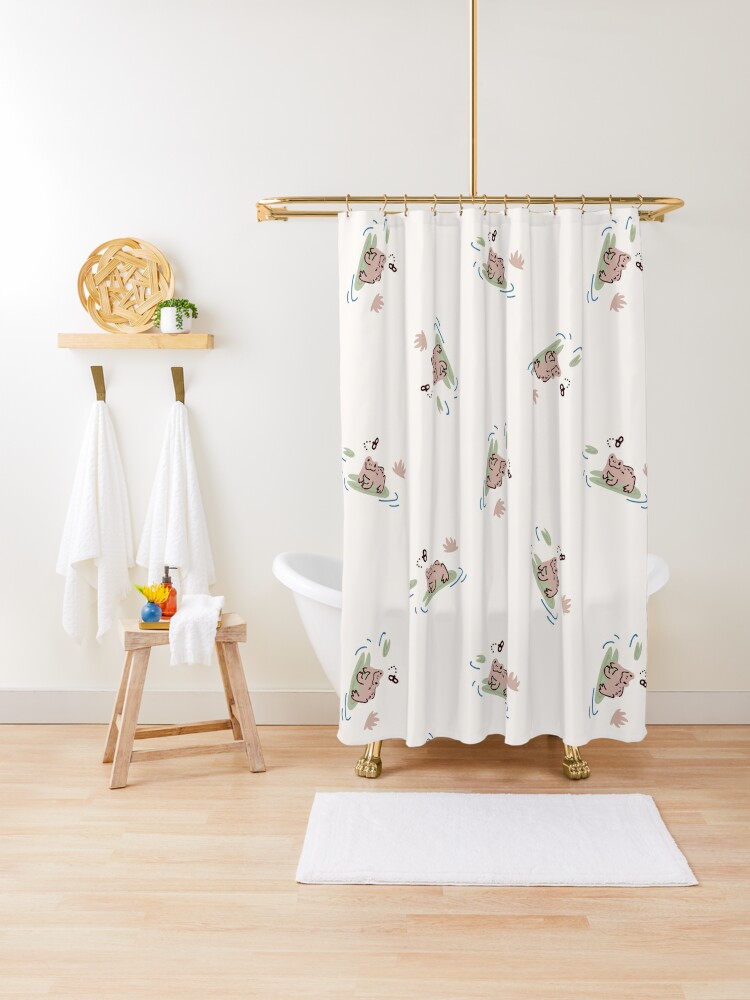 Shower Curtain Cute Frog 