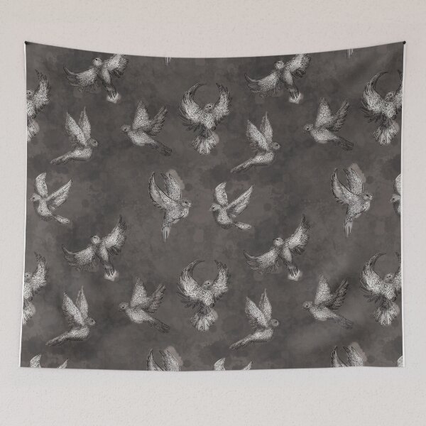 Item preview, Grey Song Birds designed and sold by ScribbledToad.