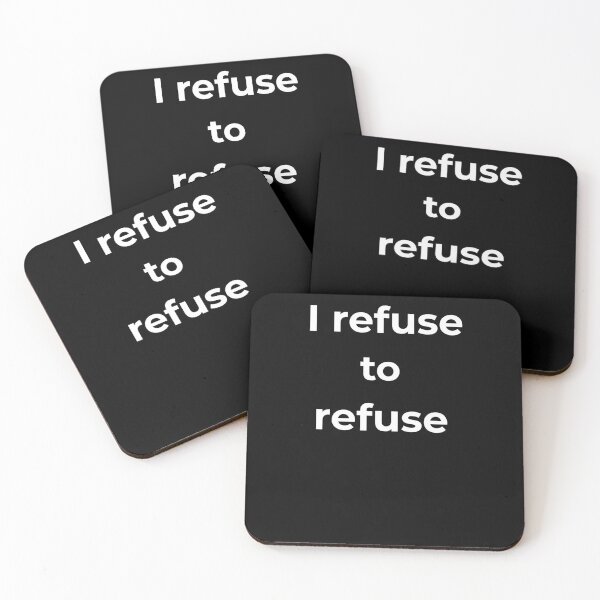Item preview, I refuse to refuse. designed and sold by Fit & Fun  Gallery.