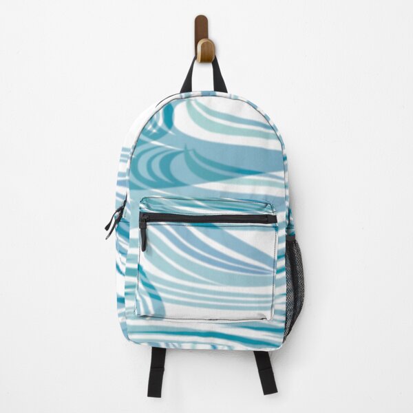 Item preview, Soft Blue Waves Water Flow Inspired Design by Jenny Meehan designed and sold by Jenny Meehan Art Prints and Patterns  .