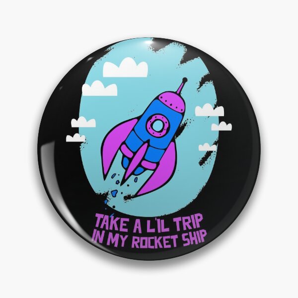 Item preview, Take A Lil Trip In My Rocket Ship - Blue designed and sold by Rooster Syndicate.