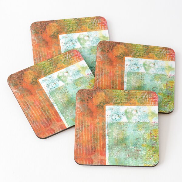 Item preview, "Sunny Ledger" Gel Print Painting designed and sold by peonypours.