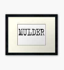 Mulder Framed Print