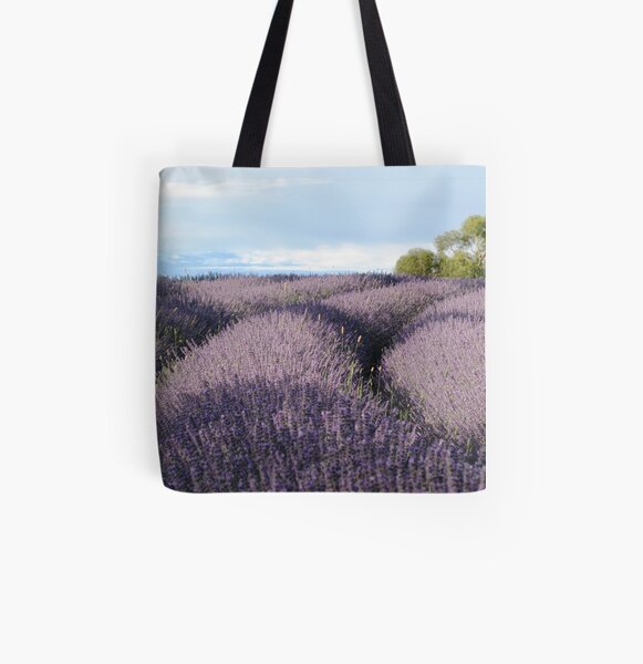 Lavandin Field All Over Print Tote Bag