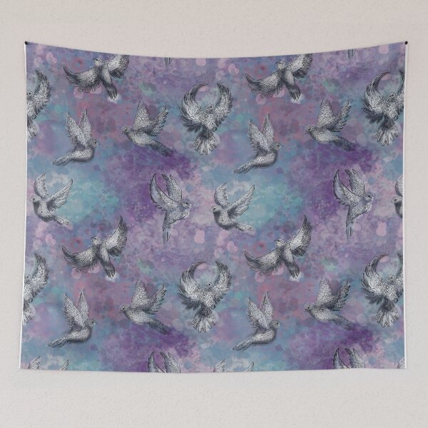 Item preview, Blue Song Birds designed and sold by ScribbledToad.