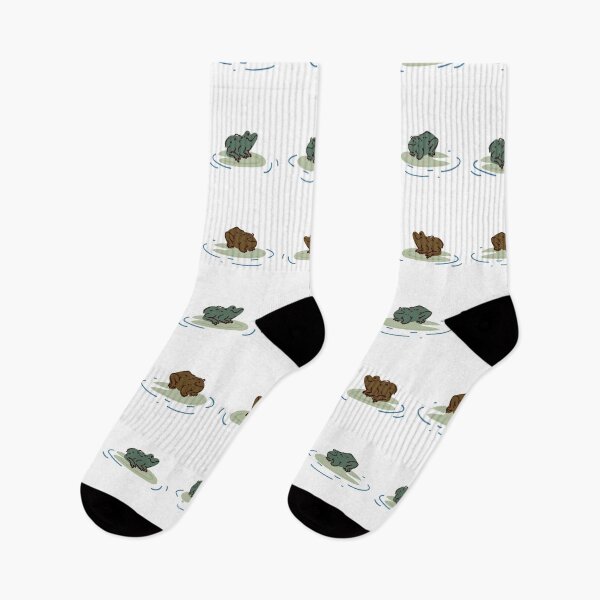 Item preview, Cute frog on lily pad pattern. designed and sold by Limolida.