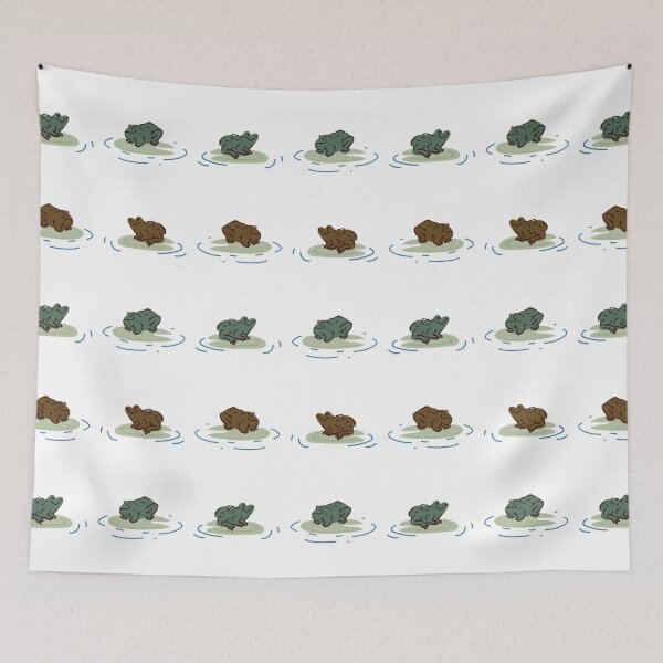 Item preview, Cute frog on lily pad pattern. designed and sold by Limolida.
