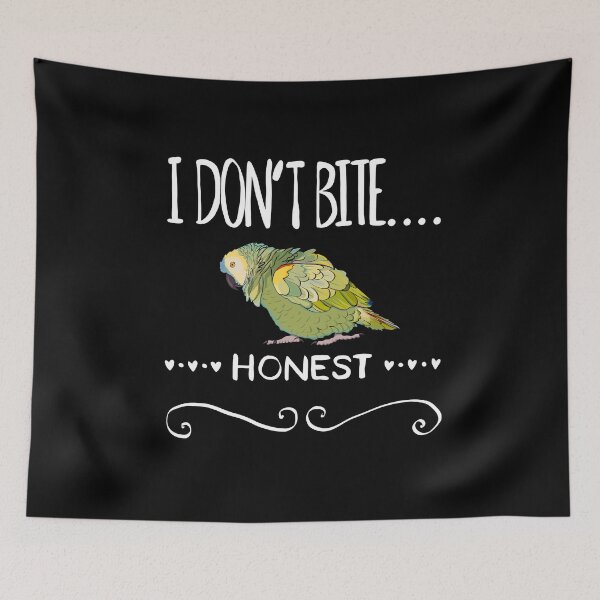 Item preview, I Don't Bite....Honest Amazon Parrot designed and sold by Zurickdesigns.