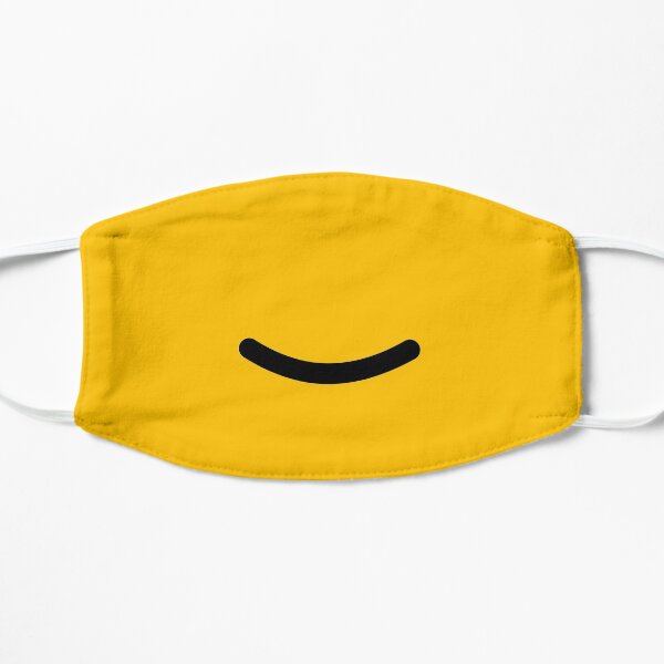Little Yellow Smiley Face Flat Mask