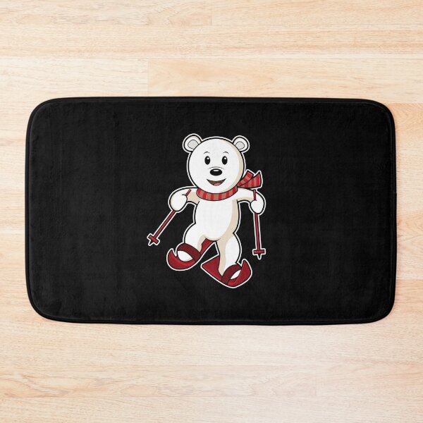 Item preview, Bear as Skier with Skis & Ski poles designed and sold by Snabdesign84.