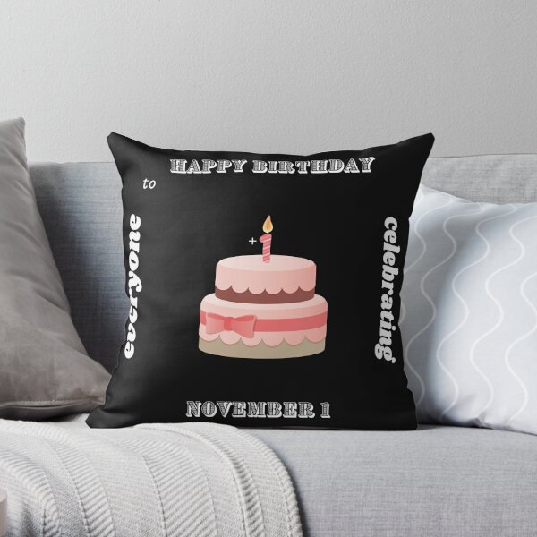 Coussins Sur Le Theme Happy Birthday Redbubble