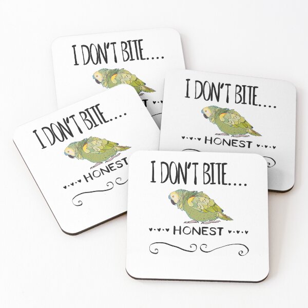 Item preview, I Don't Bite....Honest Amazon Parrot designed and sold by Zurickdesigns.
